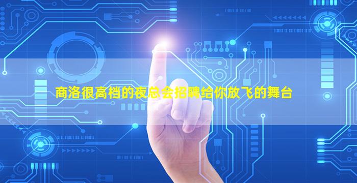 商洛很高档的夜总会招聘给你放飞的舞台